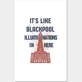 Blackpool illuminations funny dad quote saying Posters and Art